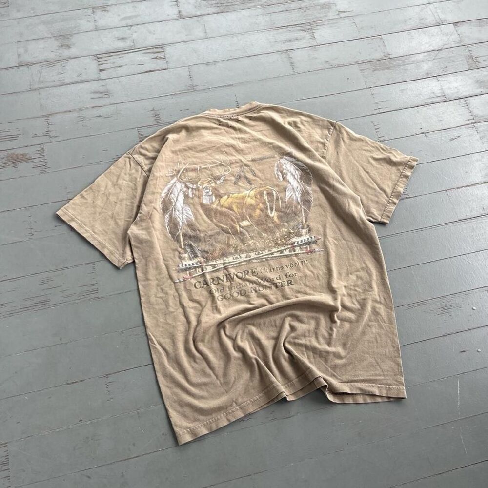 Vintage 1990s Distressed Nature Graphic Tee Shirt